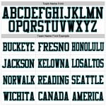 Custom White Black-Aqua Mesh Authentic Football Jersey Custom White Black-Aqua Mesh Authentic Football Jersey