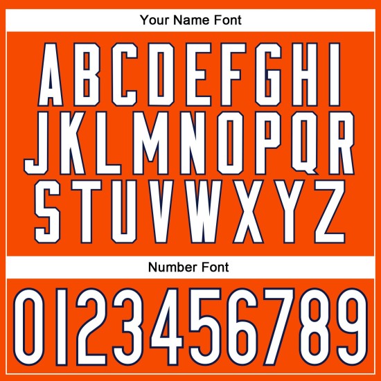 Custom Orange White-Navy Mesh Authentic Throwback Football Jersey Custom Orange White-Navy Mesh Authentic Throwback Football Jersey