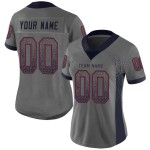 Custom Gray Navy-Red Mesh Drift Fashion Football Jersey Custom Gray Navy-Red Mesh Drift Fashion Football Jersey