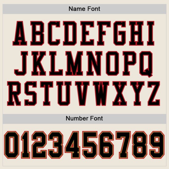 Custom Cream Black-Red Mesh Authentic Football Jersey Custom Cream Black-Red Mesh Authentic Football Jersey