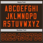 Custom Brown Brown-Orange Mesh Authentic Football Jersey Custom Brown Brown-Orange Mesh Authentic Football Jersey