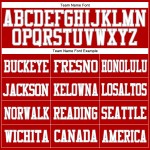 Custom Red White-Gray Mesh Authentic Football Jersey Custom Red White-Gray Mesh Authentic Football Jersey